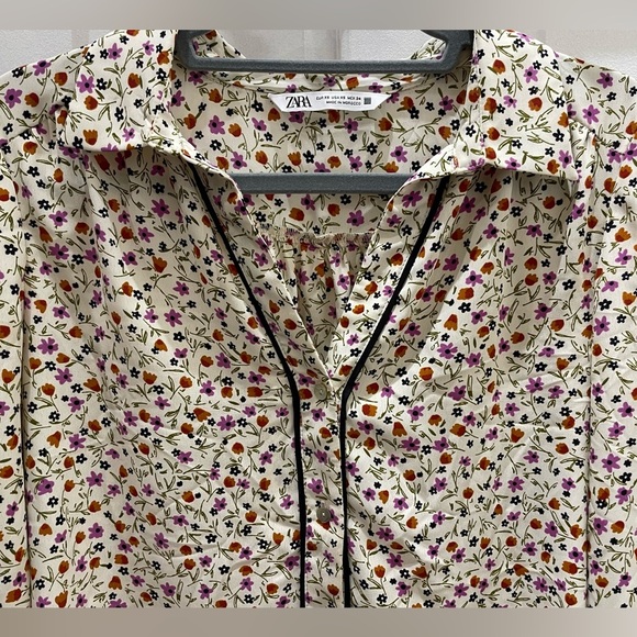Zara Gorgeous Multicolor Floral Blouse - Picture 4 of 6